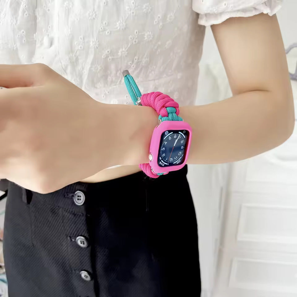 Nikband Geflochtenes Seilarmband für Apple Watch – Handgefertigt, farbenfroh & komfortabel