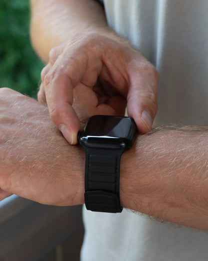 Nikband Magnetisches Nappa-Lederarmband für Apple Watch