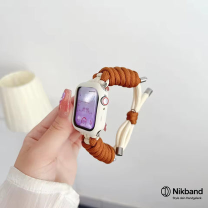 Nikband Geflochtenes Seilarmband für Apple Watch – Handgefertigt, farbenfroh & komfortabel