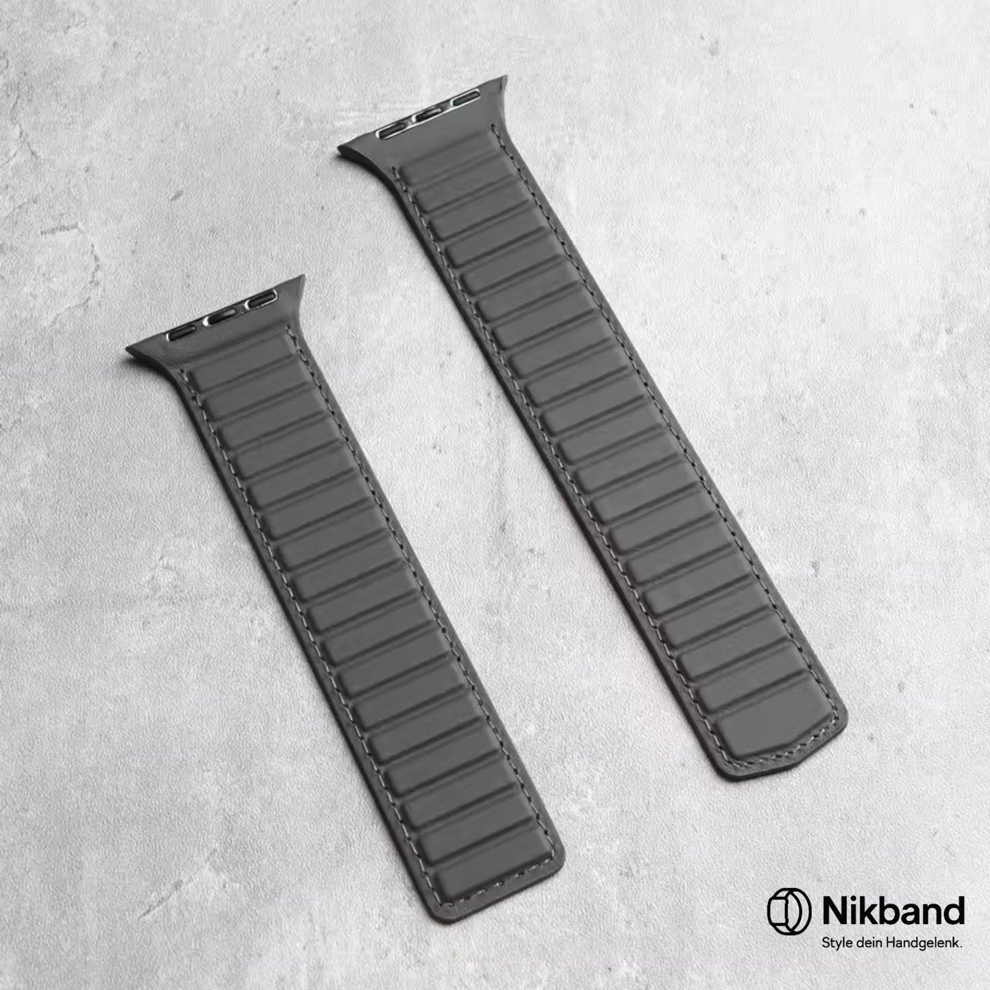 Nikband Magnetisches Nappa-Lederarmband für Apple Watch